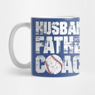 Husband Father Coach Softball Baseball Dad Mug